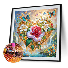 Load image into Gallery viewer, Diamond Painting - Full Round - Heart Flower (40*40CM)