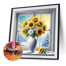 Load image into Gallery viewer, Diamond Painting - Full Round - Sunflower Vase (40*40CM)