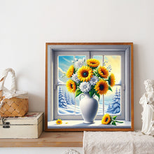 Load image into Gallery viewer, Diamond Painting - Full Round - Sunflower Vase (40*40CM)