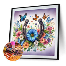 Load image into Gallery viewer, Diamond Painting - Full Round - Butterfly Blue Daisy (40*40CM)