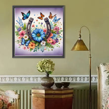 Load image into Gallery viewer, Diamond Painting - Full Round - Butterfly Blue Daisy (40*40CM)