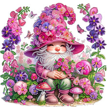 Load image into Gallery viewer, Diamond Painting - Partial Special Shaped - Flowers And Gnomes (30*30CM)