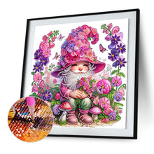 Load image into Gallery viewer, Diamond Painting - Partial Special Shaped - Flowers And Gnomes (30*30CM)