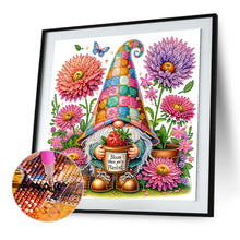 Load image into Gallery viewer, Diamond Painting - Partial Special Shaped - Flowers And Gnomes (30*30CM)