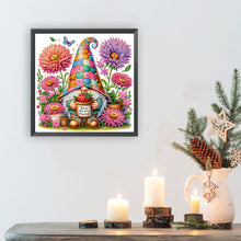 Load image into Gallery viewer, Diamond Painting - Partial Special Shaped - Flowers And Gnomes (30*30CM)