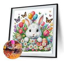 Load image into Gallery viewer, Diamond Painting - Partial Special Shaped - Bunny And Flower (30*30CM)