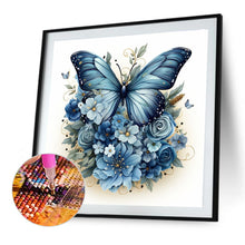 Load image into Gallery viewer, Diamond Painting - Full Round - Blue Butterfly (40*40CM)