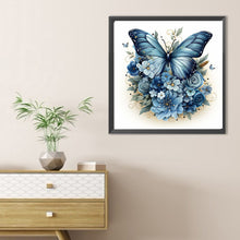 Load image into Gallery viewer, Diamond Painting - Full Round - Blue Butterfly (40*40CM)