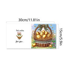 Load image into Gallery viewer, 6Pcs Easter Eggs Diamond Painting Card Rhinestone Art Card for Party Favors