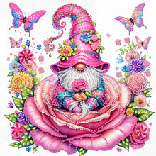 Load image into Gallery viewer, Diamond Painting - Partial Special Shaped - Rose And Gnome (30*30CM)