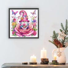 Load image into Gallery viewer, Diamond Painting - Partial Special Shaped - Rose And Gnome (30*30CM)