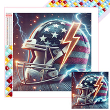 Load image into Gallery viewer, Diamond Painting - Full Square - American Flag Football Cap (30*30CM)