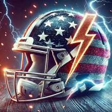 Load image into Gallery viewer, Diamond Painting - Full Square - American Flag Football Cap (30*30CM)