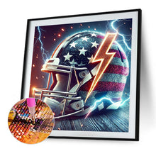 Load image into Gallery viewer, Diamond Painting - Full Square - American Flag Football Cap (30*30CM)