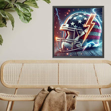 Load image into Gallery viewer, Diamond Painting - Full Square - American Flag Football Cap (30*30CM)