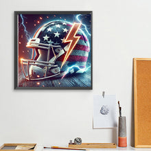 Load image into Gallery viewer, Diamond Painting - Full Square - American Flag Football Cap (30*30CM)
