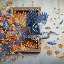 Load image into Gallery viewer, Diamond Painting - Partial Special Shaped - Crane Escaping From The Frame (30*30CM)