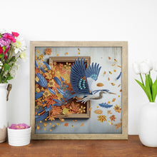 Load image into Gallery viewer, Diamond Painting - Partial Special Shaped - Crane Escaping From The Frame (30*30CM)