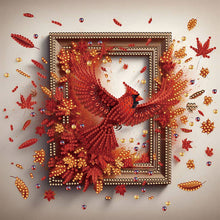 Load image into Gallery viewer, Diamond Painting - Partial Special Shaped - Cardinal Escaping From The Frame (30*30CM)