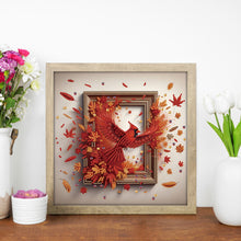 Load image into Gallery viewer, Diamond Painting - Partial Special Shaped - Cardinal Escaping From The Frame (30*30CM)