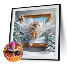 Load image into Gallery viewer, Diamond Painting - Partial Special Shaped - Wolf Escaping From The Frame (30*30CM)