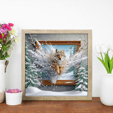 Load image into Gallery viewer, Diamond Painting - Partial Special Shaped - Wolf Escaping From The Frame (30*30CM)