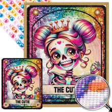 Load image into Gallery viewer, AB Diamond Painting - Full Round - Cute Skull Girl (40*50CM)