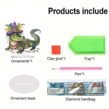Load image into Gallery viewer, Acrylic Special Shape Carnival Alligator 5D DIY Diamond Art Tabletop Decorations