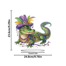 Load image into Gallery viewer, Acrylic Special Shape Carnival Alligator 5D DIY Diamond Art Tabletop Decorations
