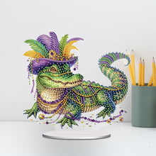 Load image into Gallery viewer, Acrylic Special Shape Carnival Alligator 5D DIY Diamond Art Tabletop Decorations