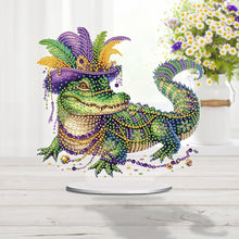 Load image into Gallery viewer, Acrylic Special Shape Carnival Alligator 5D DIY Diamond Art Tabletop Decorations