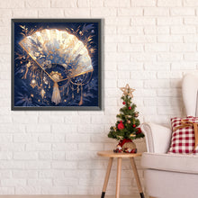 Load image into Gallery viewer, AB Diamond Painting - Full Round - Ancient Style Folding Fan (40*40CM)