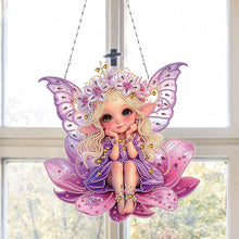 Load image into Gallery viewer, Acrylic Special Shape Easter Egg Fox DIY Diamond Art Pendant Kit for Wall Window