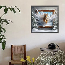 Load image into Gallery viewer, Diamond Painting - Full Square - Escaped From The Frame Wolf (40*40CM)
