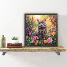 Load image into Gallery viewer, Diamond Painting - Full Round - Flower Cat (30*30CM)