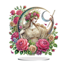 Load image into Gallery viewer, Acrylic Special Shape Forest Girl Desktop Diamond Art Kits for Home Office Decor