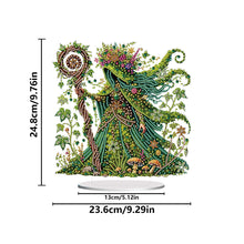 Load image into Gallery viewer, Acrylic Special Shape Forest Girl Desktop Diamond Art Kits for Home Office Decor