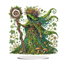 Load image into Gallery viewer, Acrylic Special Shape Forest Girl Desktop Diamond Art Kits for Home Office Decor