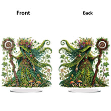 Load image into Gallery viewer, Acrylic Special Shape Forest Girl Desktop Diamond Art Kits for Home Office Decor