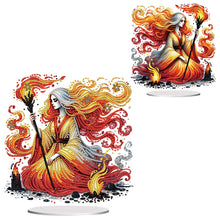 Load image into Gallery viewer, Acrylic Special Shape Forest Girl Desktop Diamond Art Kits for Home Office Decor