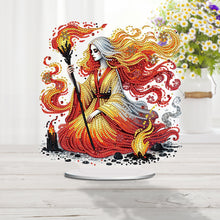 Load image into Gallery viewer, Acrylic Special Shape Forest Girl Desktop Diamond Art Kits for Home Office Decor