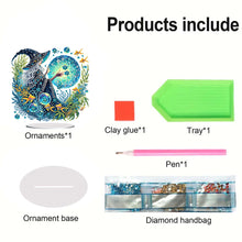 Load image into Gallery viewer, Acrylic Special Shape Forest Girl Desktop Diamond Art Kits for Home Office Decor