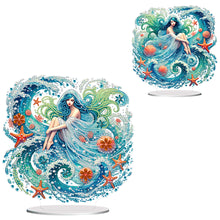 Load image into Gallery viewer, Acrylic Special Shape Forest Girl Desktop Diamond Art Kits for Home Office Decor