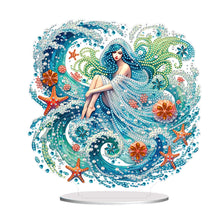 Load image into Gallery viewer, Acrylic Special Shape Forest Girl Desktop Diamond Art Kits for Home Office Decor