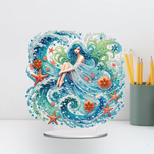 Load image into Gallery viewer, Acrylic Special Shape Forest Girl Desktop Diamond Art Kits for Home Office Decor