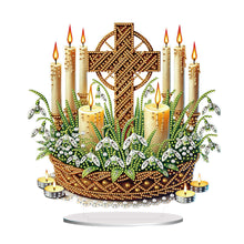 Load image into Gallery viewer, Acrylic Special Shape Forest Girl Desktop Diamond Art Kits for Home Office Decor