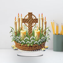 Load image into Gallery viewer, Acrylic Special Shape Forest Girl Desktop Diamond Art Kits for Home Office Decor