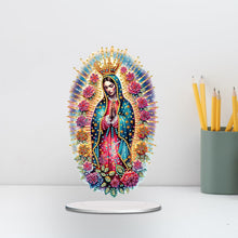 Load image into Gallery viewer, Acrylic Special Shape Forest Girl Desktop Diamond Art Kits for Home Office Decor