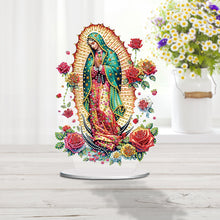 Load image into Gallery viewer, Acrylic Special Shape Forest Girl Desktop Diamond Art Kits for Home Office Decor