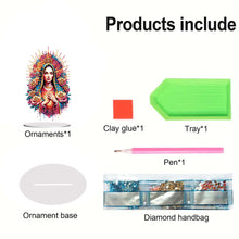 Load image into Gallery viewer, Acrylic Special Shape Forest Girl Desktop Diamond Art Kits for Home Office Decor